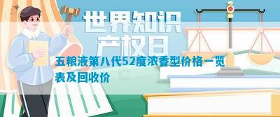 五糧液第八代52度濃香型價(jià)格一覽表及回收價(jià)